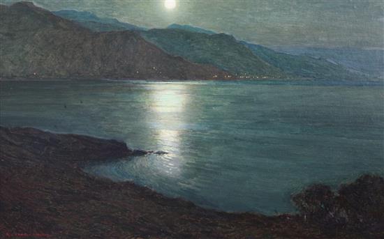 Harry Van Der Weyden (American 1868-1952), The Lights of Ventimiglia 13.75 x 21.25in.